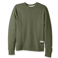 Champion Sueded Fleece Pullover Crew Neck Sweatshirt in army green - men's shirt