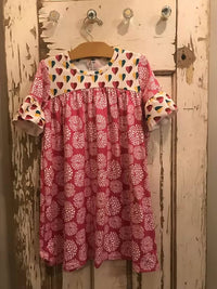 Pete + Lucy - Girls Heart Short Sleeve Dress