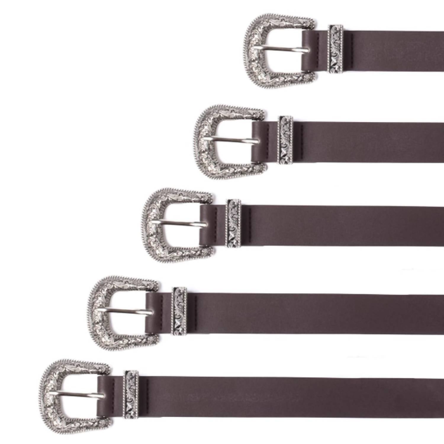 Selini New York - Women's Vegan Leather Western Horseshoe Belt