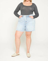 Mica Denim - Mica High Rise Denim Shorts