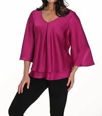 Frank Lyman - Women's Pleat Front Top