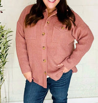 Entro - Sweater Shacket - Plus