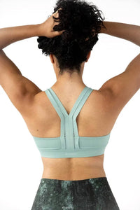 Handful Y Back Bra in mint green - women's intimate - alternate view