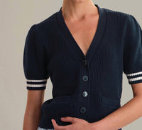 525 America - Avalon Puff Sleeve Button Front Cardigan