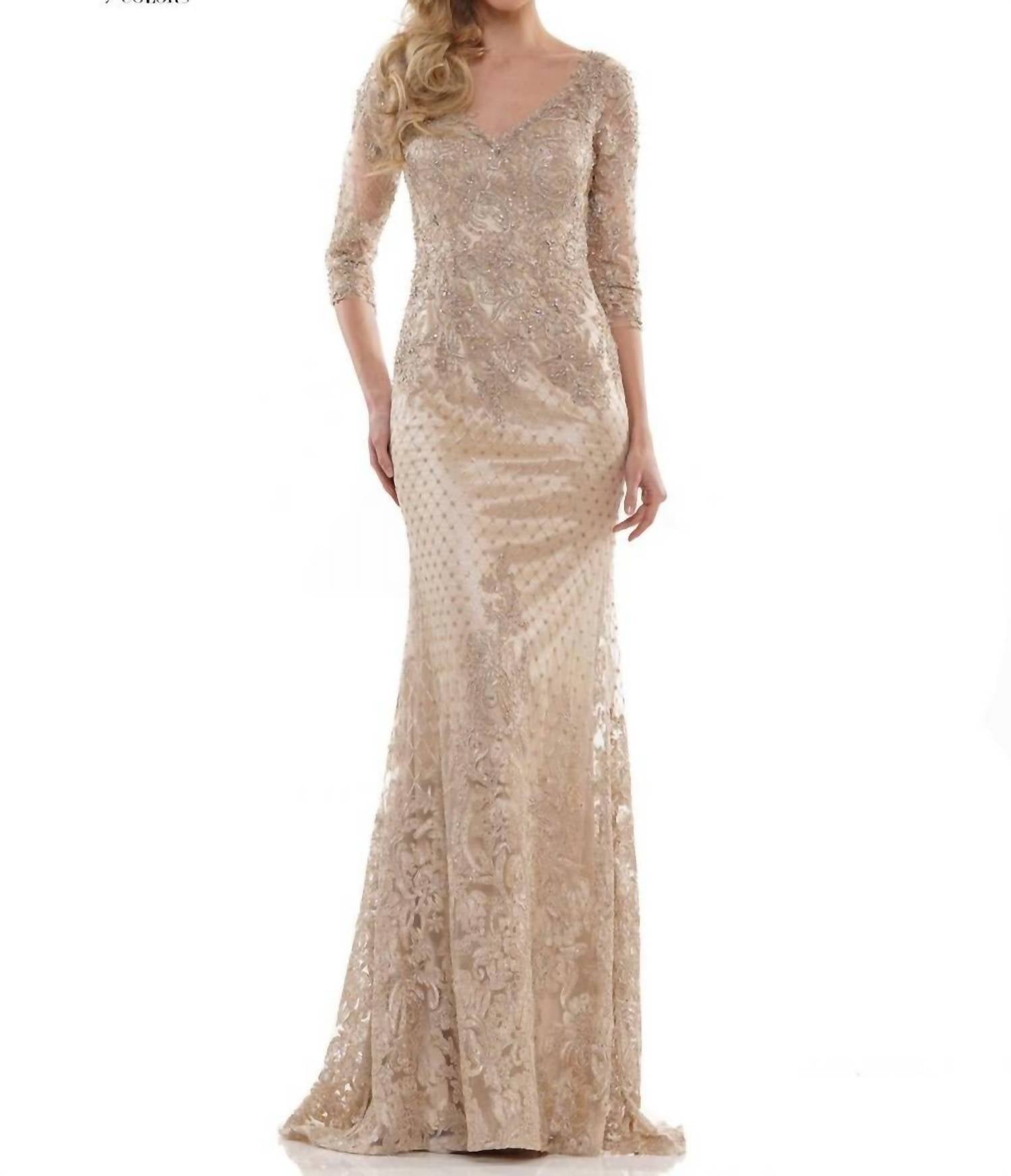 Marsoni By Colors - Three Quarter Sleeve Lace Dress