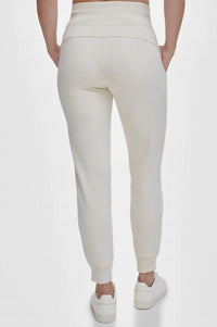 Dkny - Logo-drawstring Fleece Jogger Sweatpant