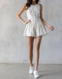 Storia - Floral Button-Down Romper
