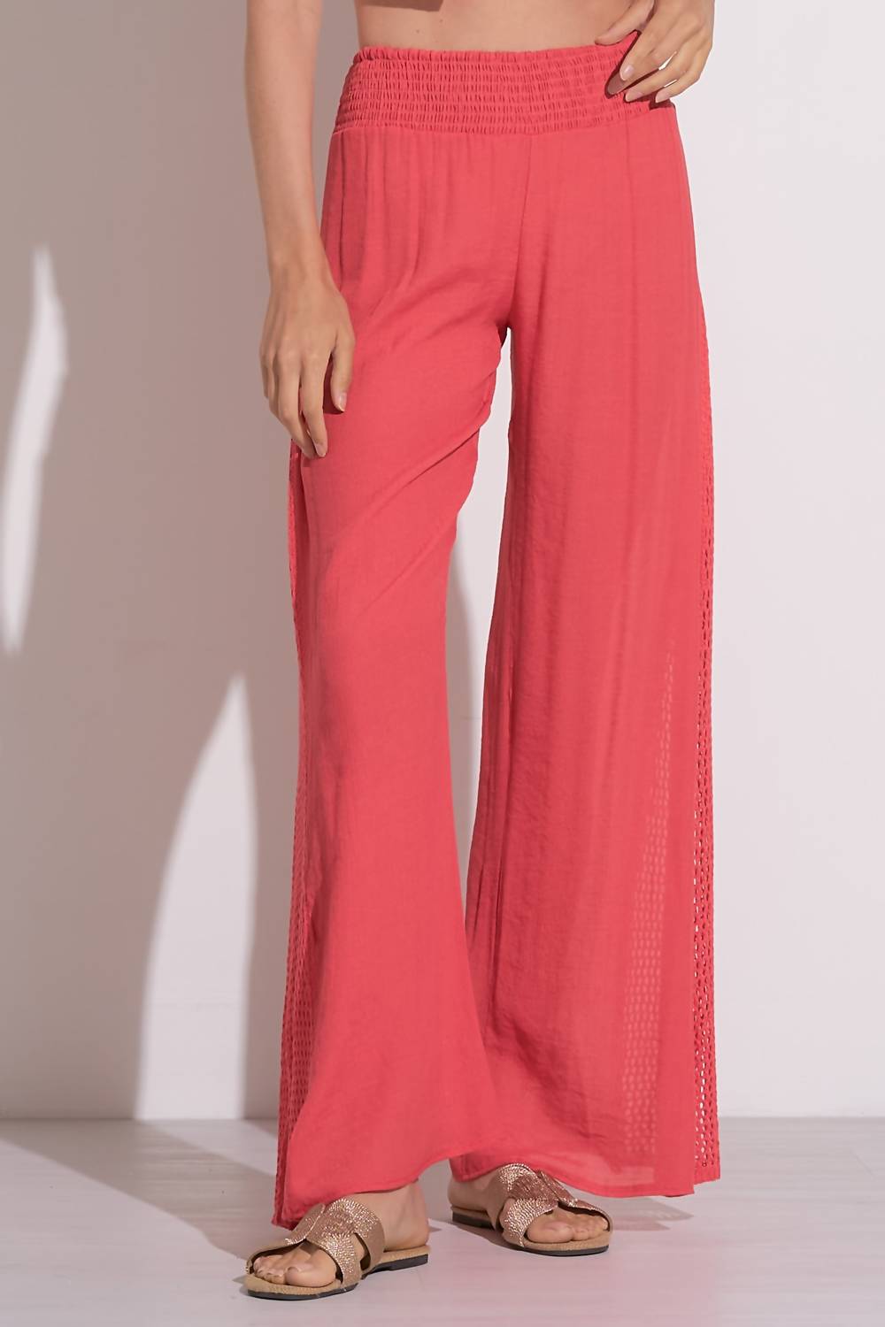 Elan - Crochet Inset Swim Cover-up Pants
