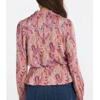 Les Serein - Ruffle Split Neck Blouse