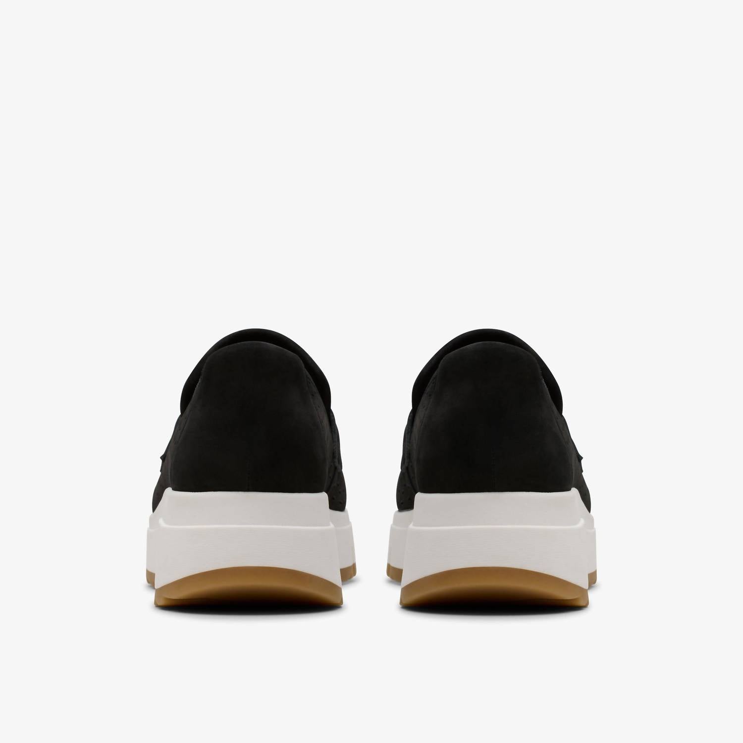 Clarks Women's Loriini Edge Shoe in black nubuck - women's sneaker - alternate view