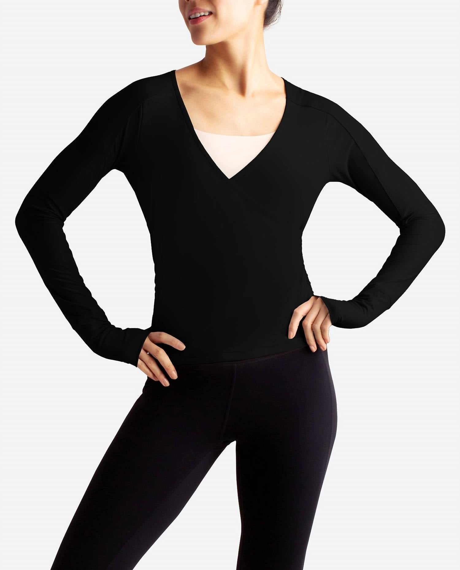 Danskin - Barre Wrap Long Sleeve Top