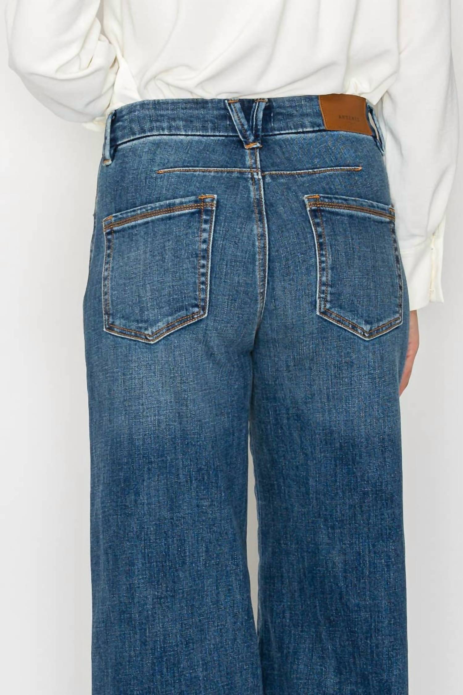 Artemis Vintage - Relaxed High Rise Palazzo Jeans