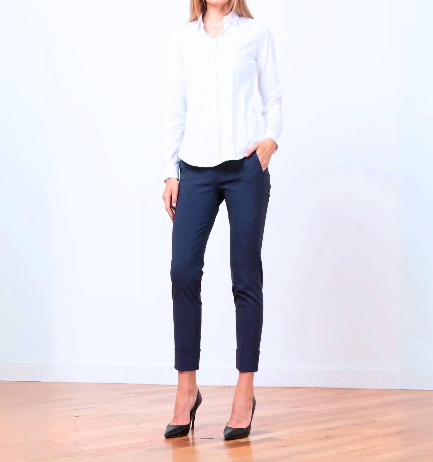 Avenue Montaigne - Ben Pull On Straight Leg Pants