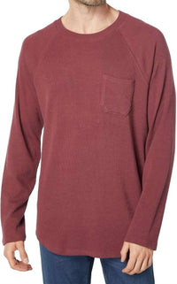 Paige - Abe Long Sleeve Waffle Knit Baseball Tee Shirt