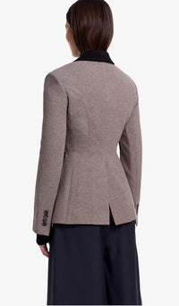 Smythe - Blocked Seamed Long Sleeve Blazer