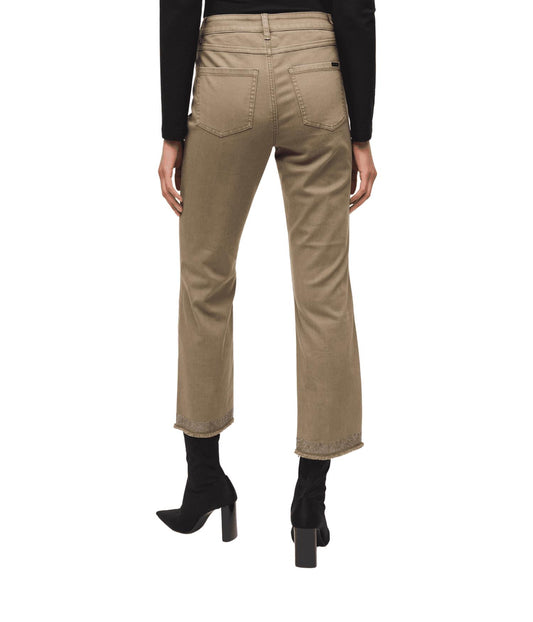 Joseph Ribkoff - Denim Straight Pants W/frayed Hem