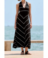 Sita Murt - Striped circular midi dress