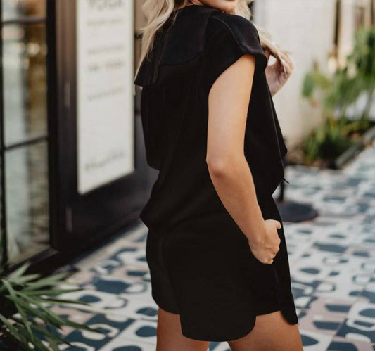 Katydid - Half Zip Scuba Top And Short Set