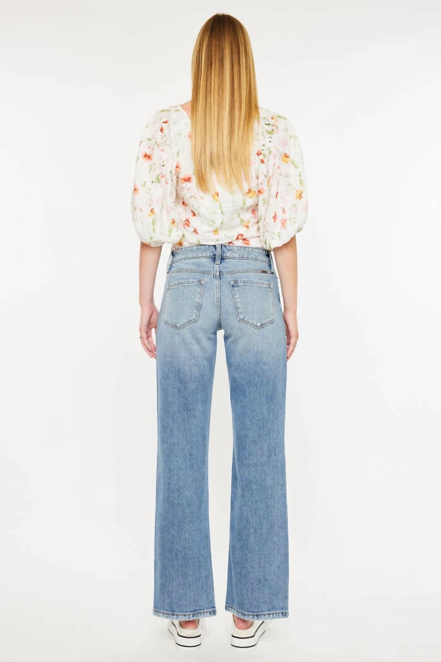 Kancan - Renee Mid Rise Straight Jeans