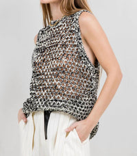 Whiteroom+Cactus - Two Tone Gradient Knitted Sweater Vest