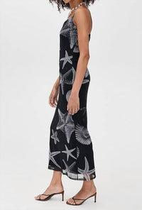 Never Fully Dressed - Seashell Mesh Cami Midi Dress