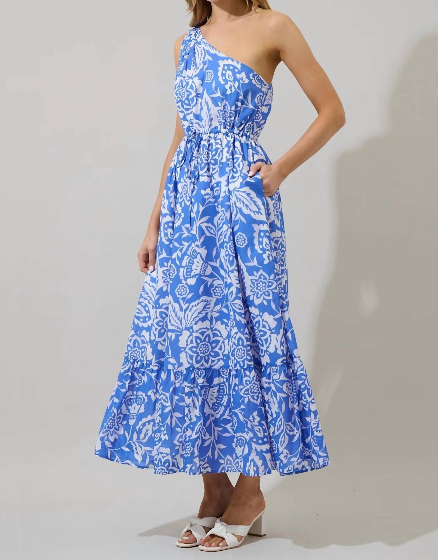 Sugarlips - Bonnie One Sleeve Maxi Dress