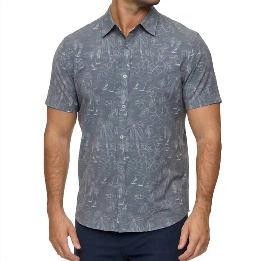 Flags & Anthem - Richfield Palm Print Performance Shirt