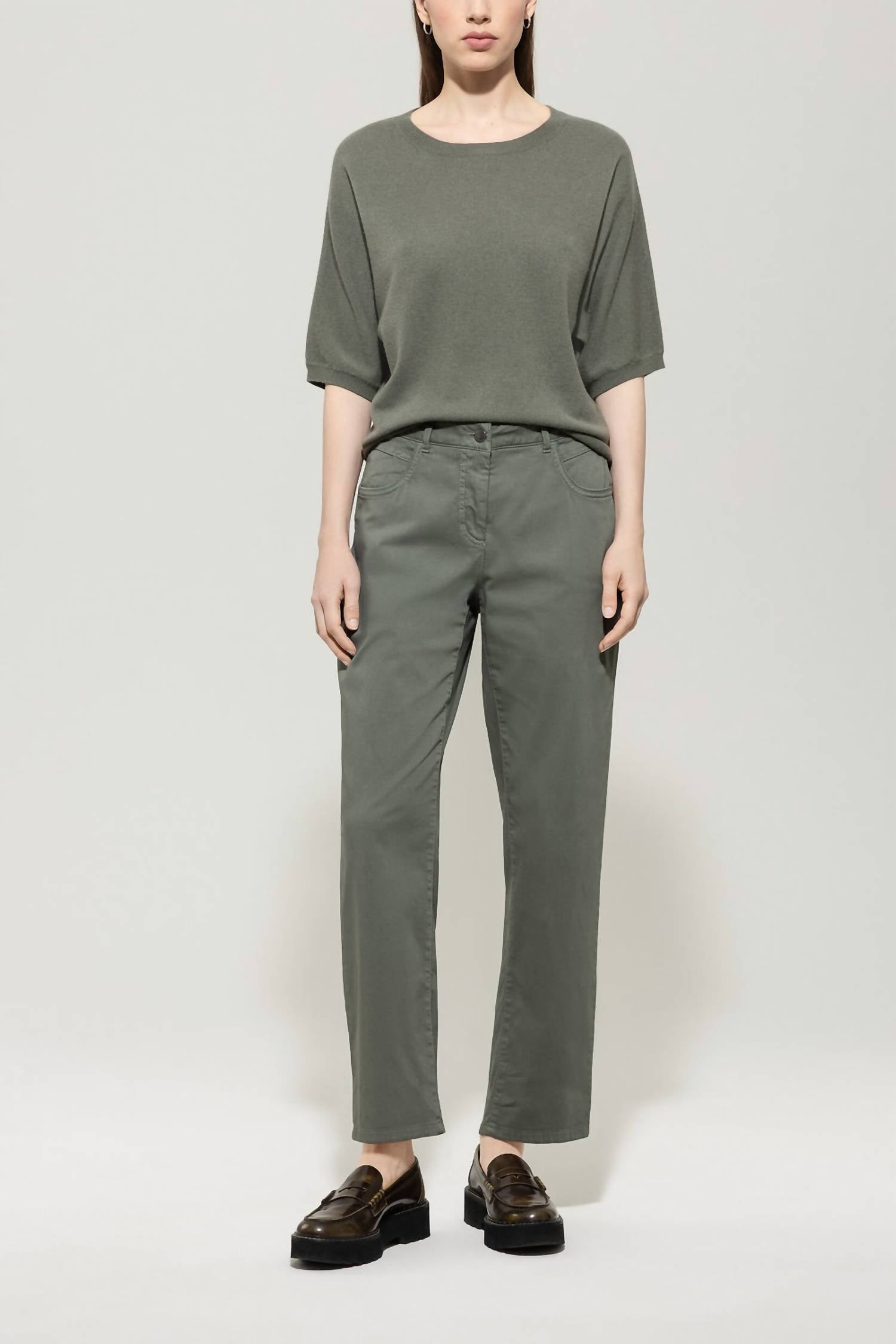 Luisa Cerano - High-stretch Tapered Denim Jeans