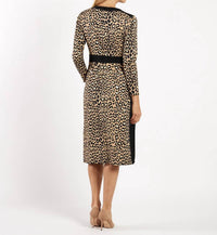 JUDE CONNALLY Zelda V-neck Dress in gold foil - women's dress - detail view