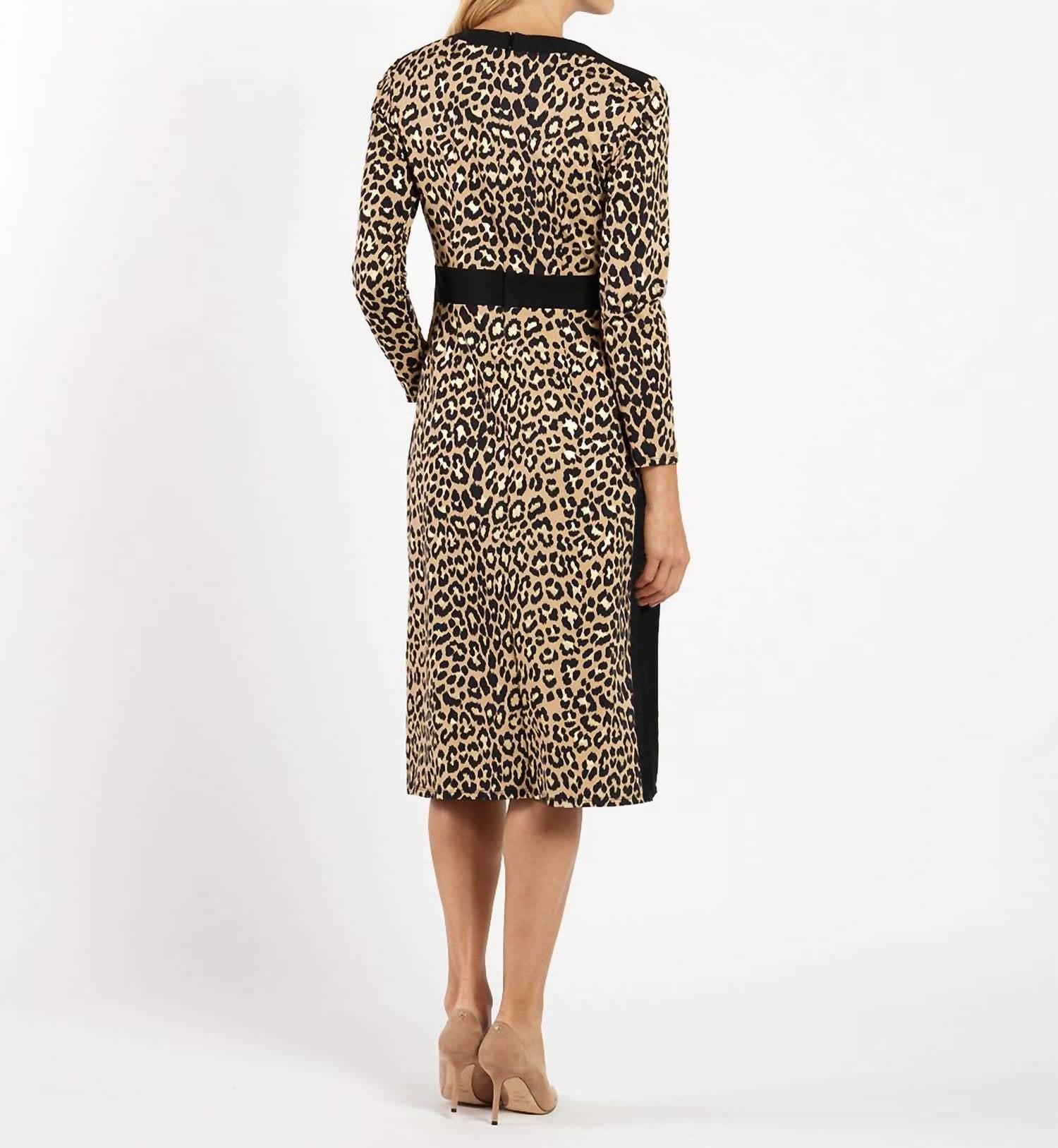 JUDE CONNALLY Zelda V-neck Dress in gold foil - women's dress - detail view