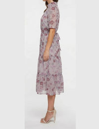 Maggy London - Chiffon Floral Maxi Dress