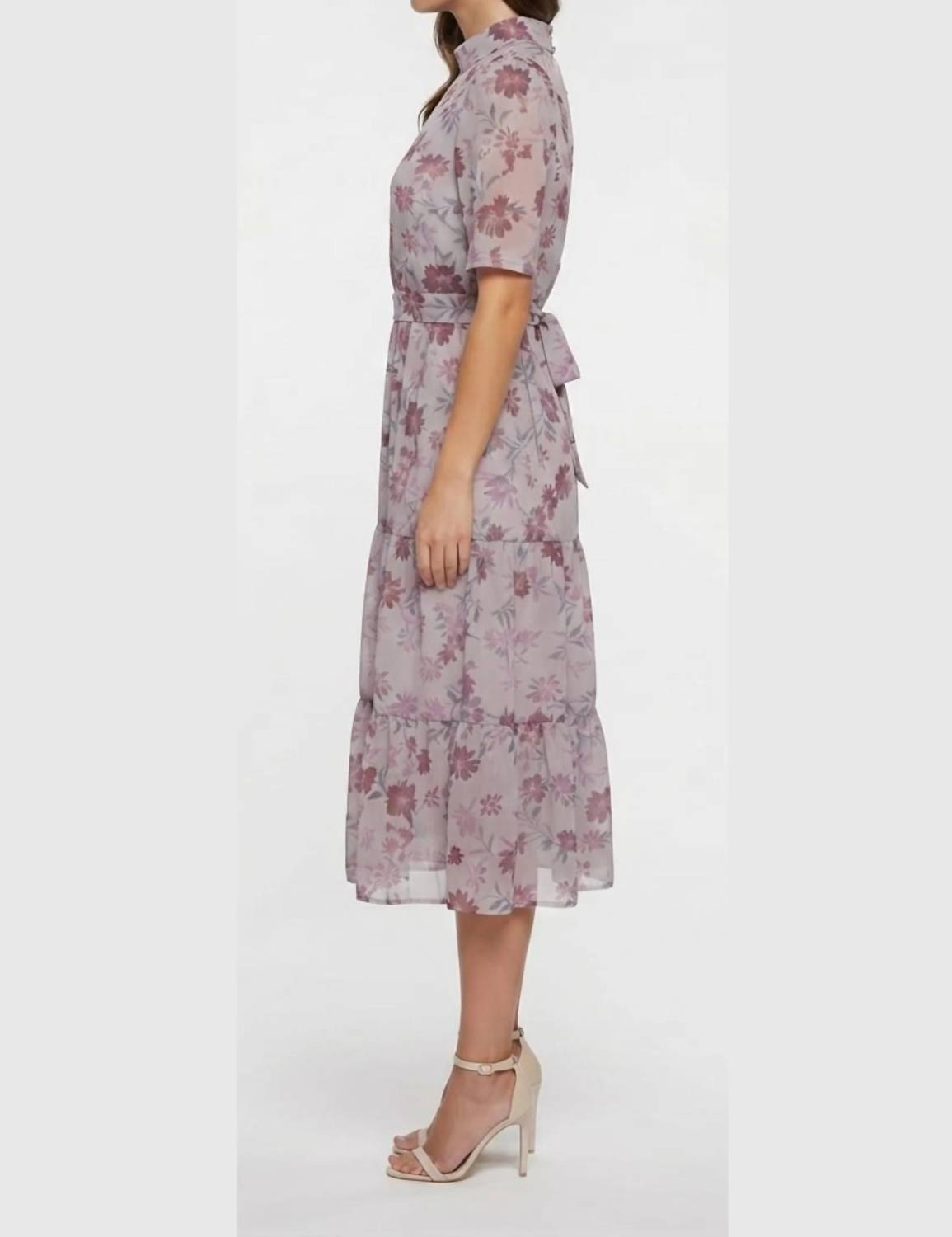 Maggy London - Chiffon Floral Maxi Dress
