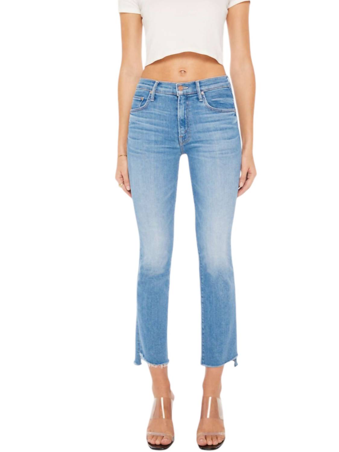 Mother - The Insider Crop Step Fray Jeans