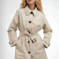 Barbour Women's Maia Showerproof Jacket in mist dress navy tartan - women's jacket - view 4