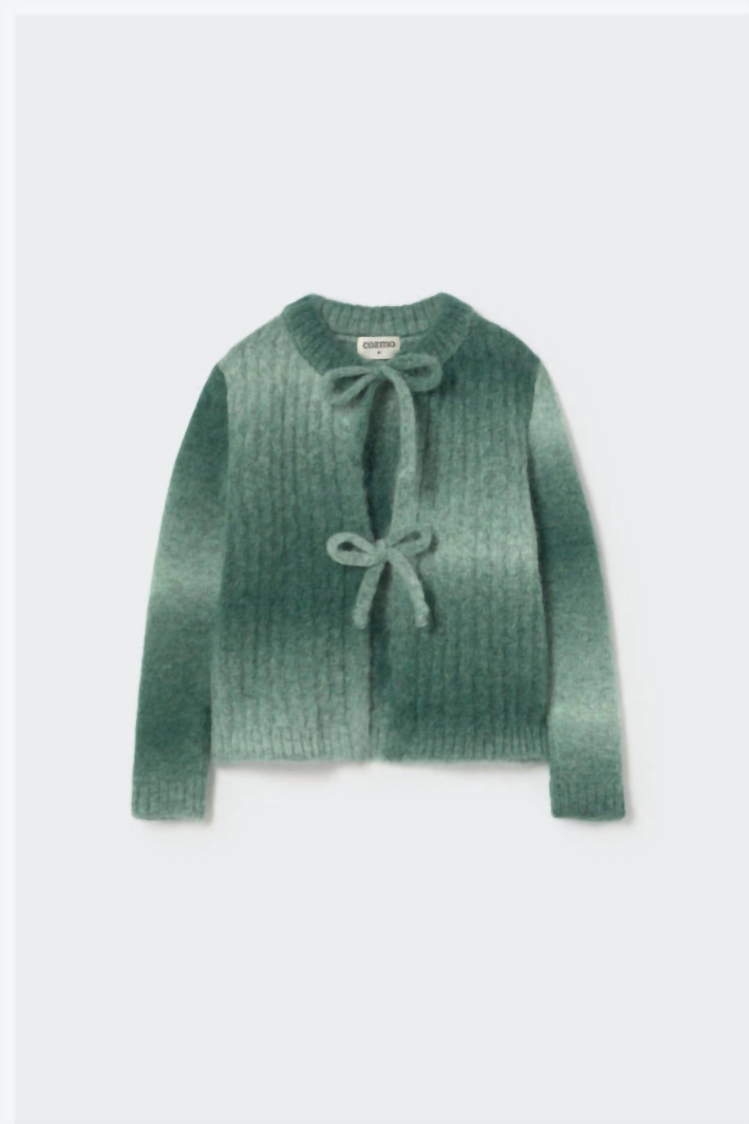 Cozmo - Girls' Soft Dyed Tricot Bow Cardigan