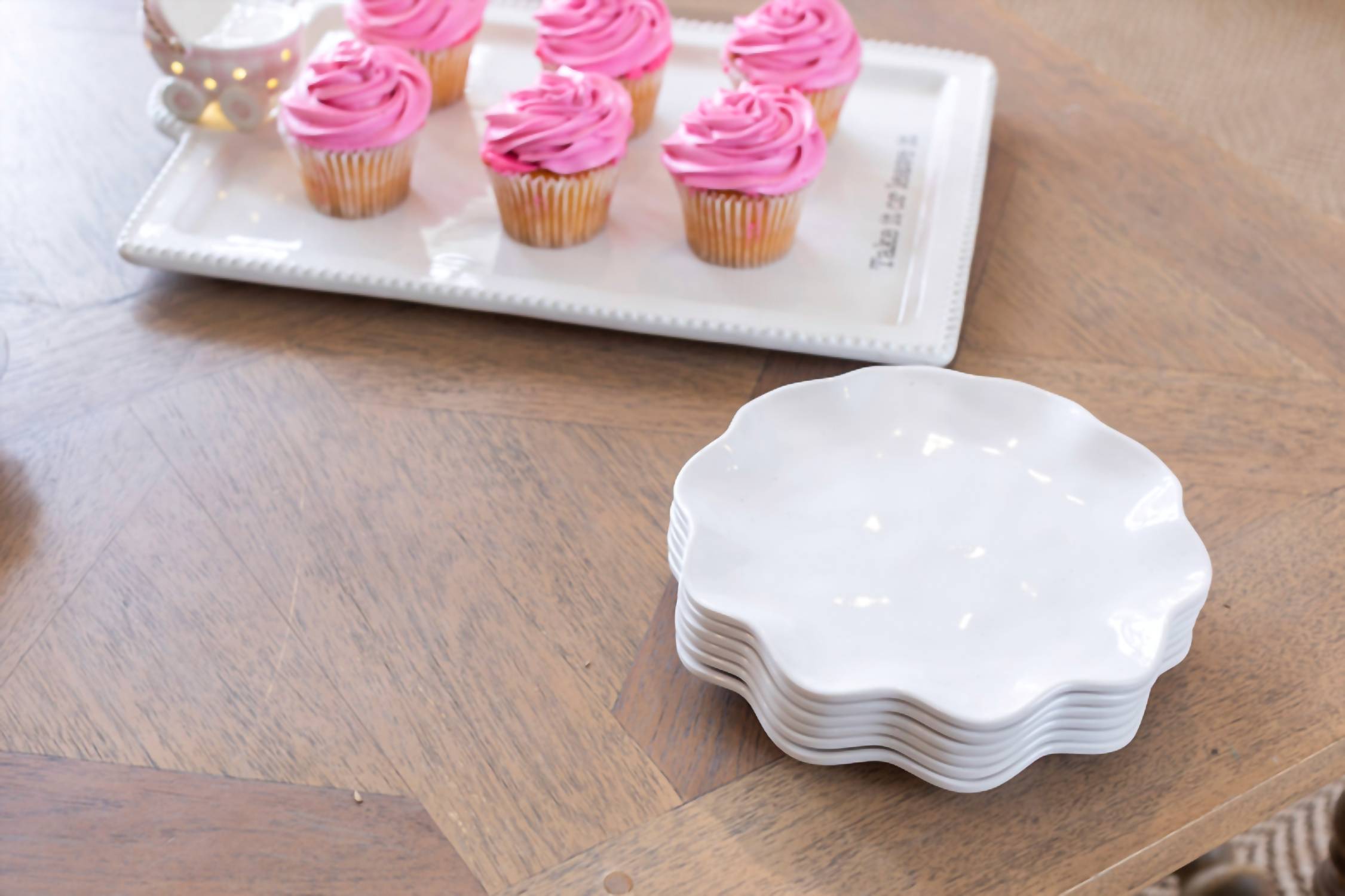 Mudpie - Women's Ruffle Melamine Plate
