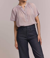 M.PATMOS Perry Button Down Shirt in lavender - women's shirt - alternate view