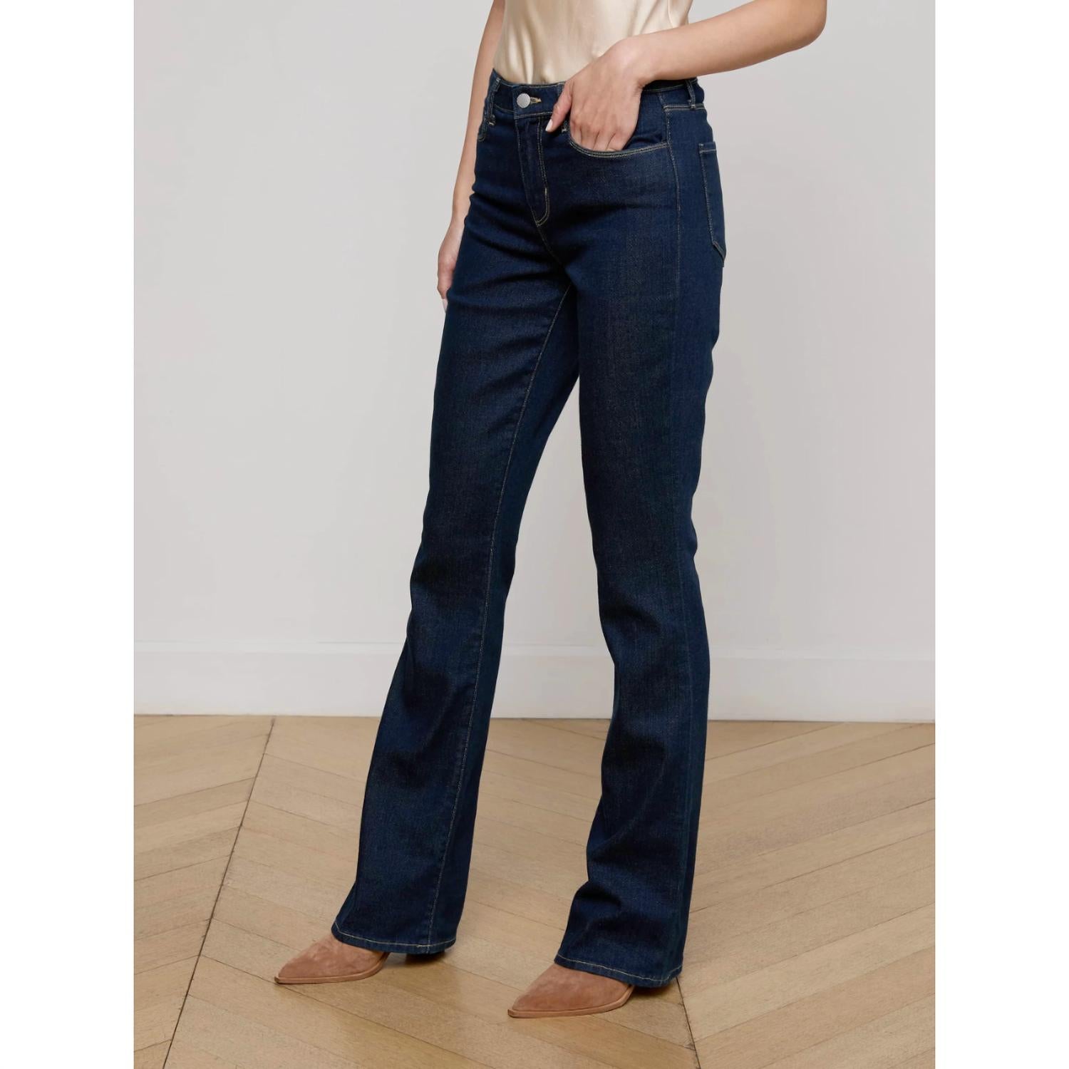 L'Agence - Selma High Rise Baby Bootcut Jean