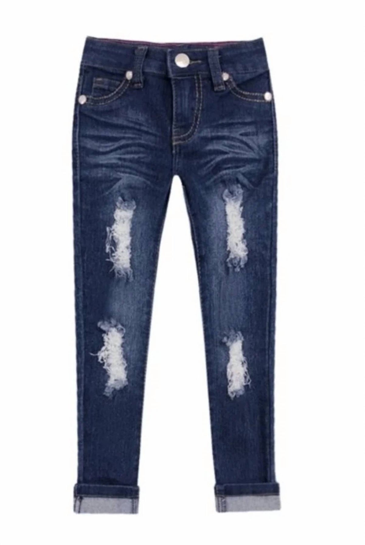 Angie - Night Sky Distressed Jeans