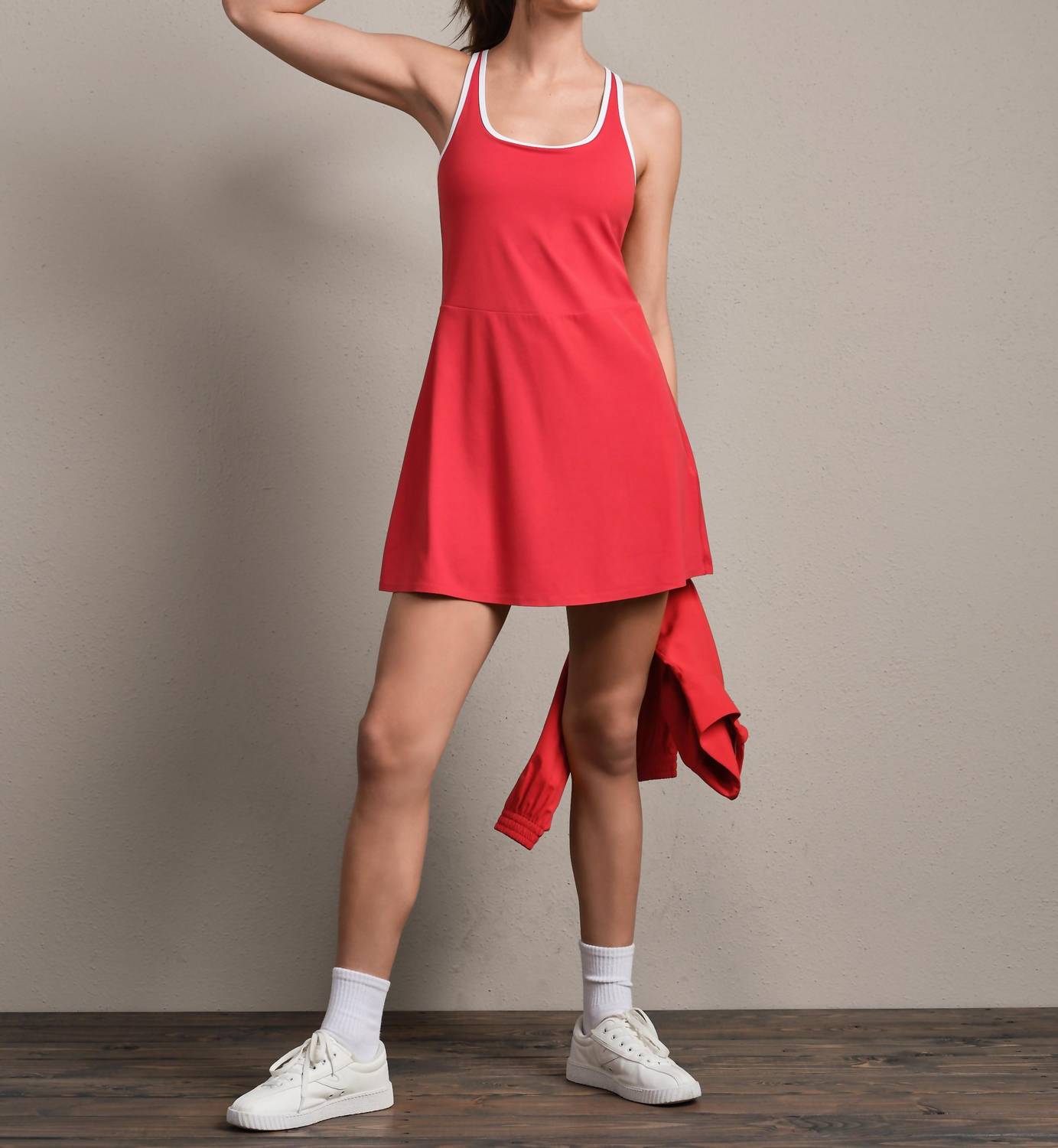 RHONE Course To Court Sport Dress in cabana red - women's dress