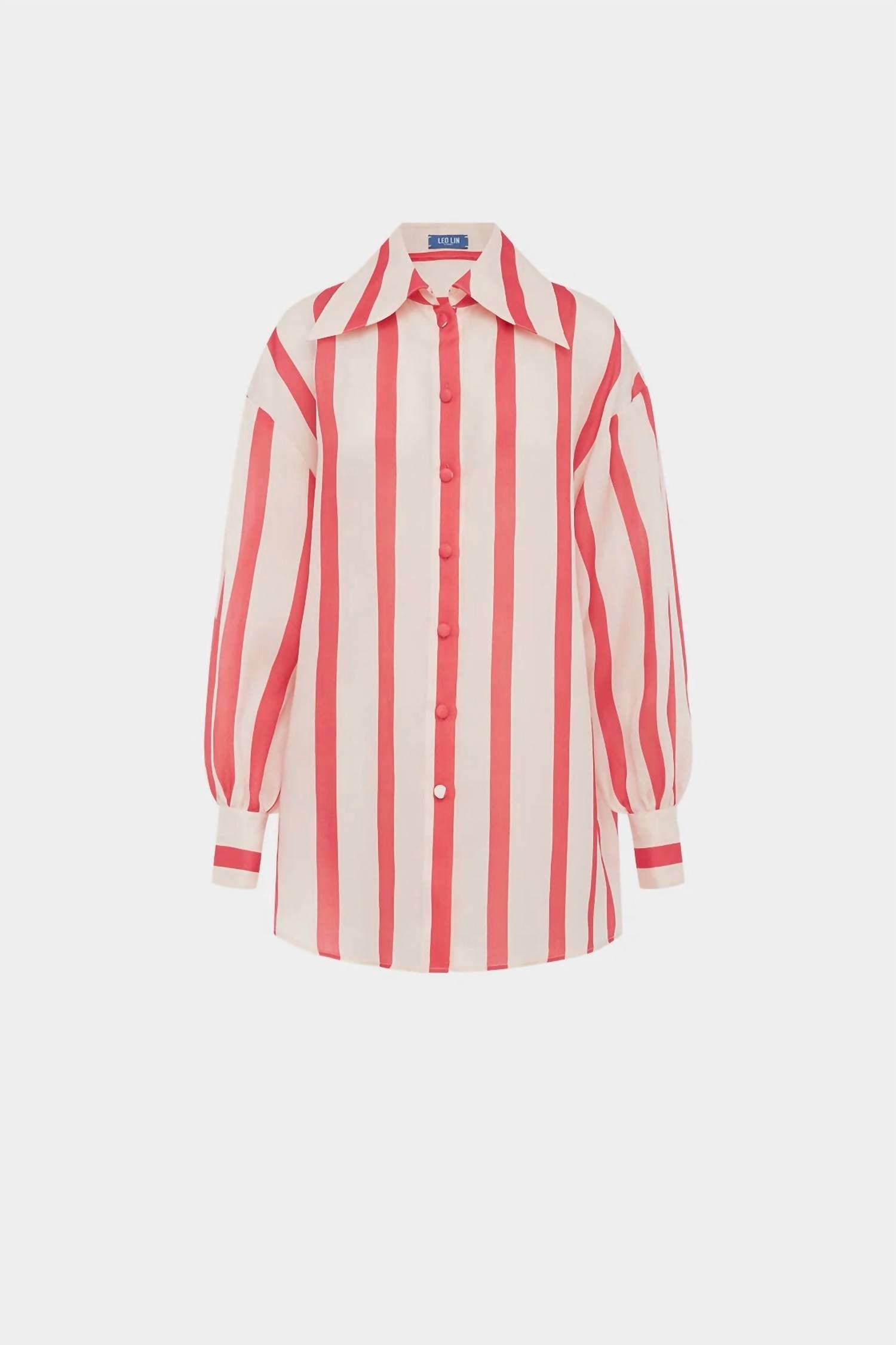 Leo Lin - Stripe Shirt Dress