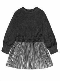 Deux Par Deux - Girls Bi-material Dress