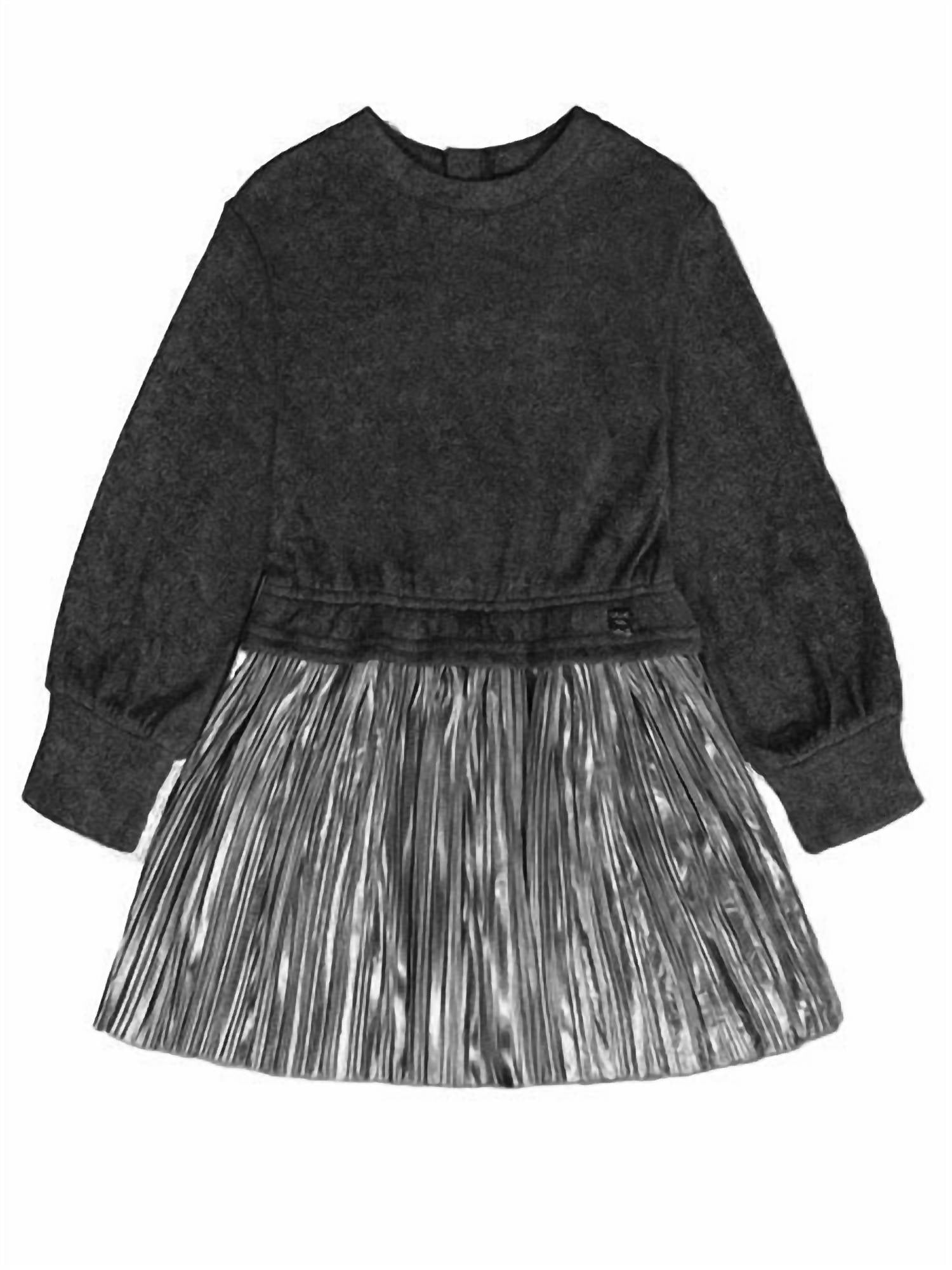 Deux Par Deux - Girls Bi-material Dress