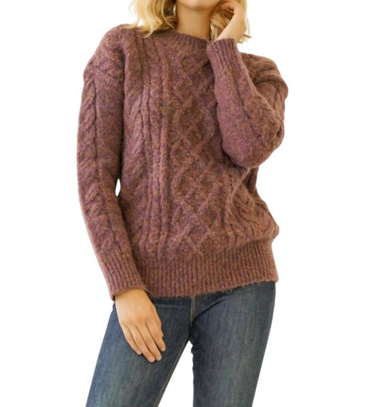 Mystree - Cable Knit Sweater