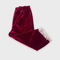 Katie Rose - Girl's 2-Piece Velvet Tunic Top With Lace Set