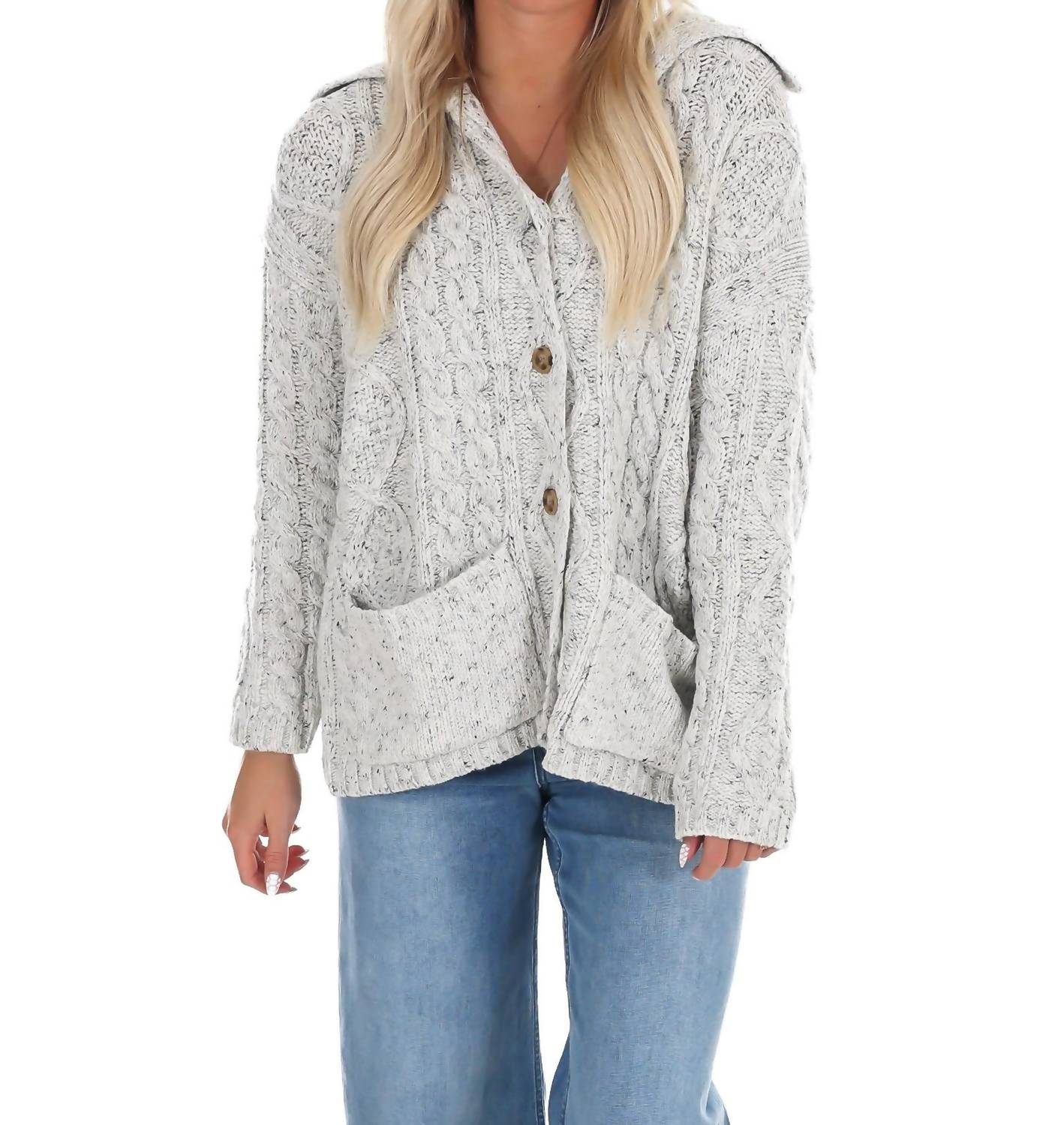 Le Lis - Fireside Layers Oversized Cardigan
