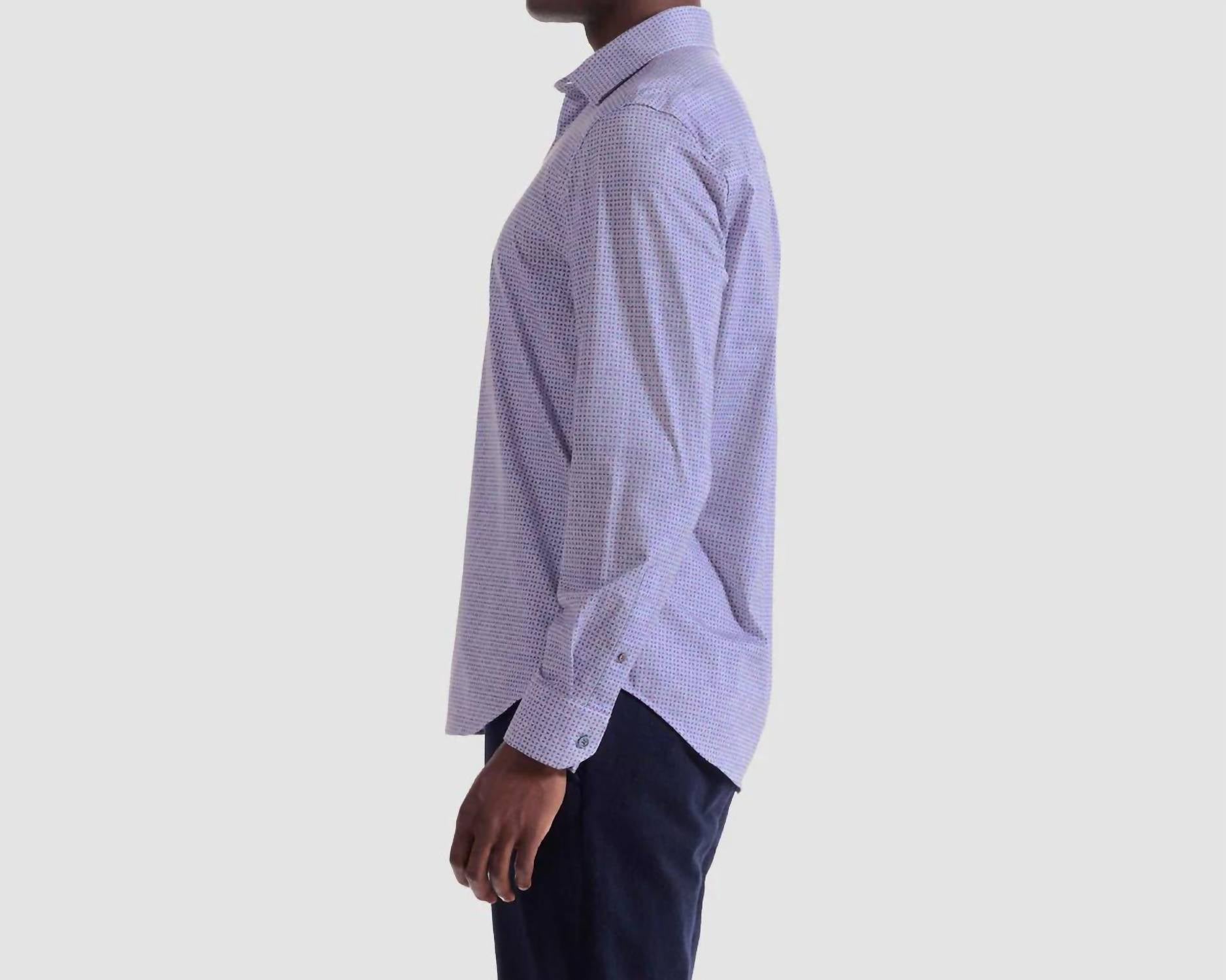 Bugatchi Uomo - James Geometric Oooh Cotton Shirt