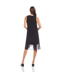 Karen Kane - Sleeveless Draped Crossover Dress