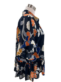 Multiples - Flounce Dolman Sleeve Peplum Top