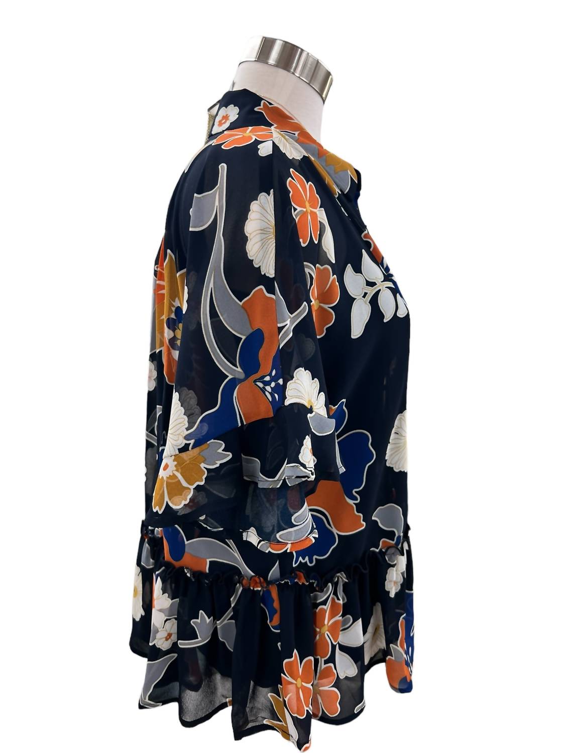 Multiples - Flounce Dolman Sleeve Peplum Top